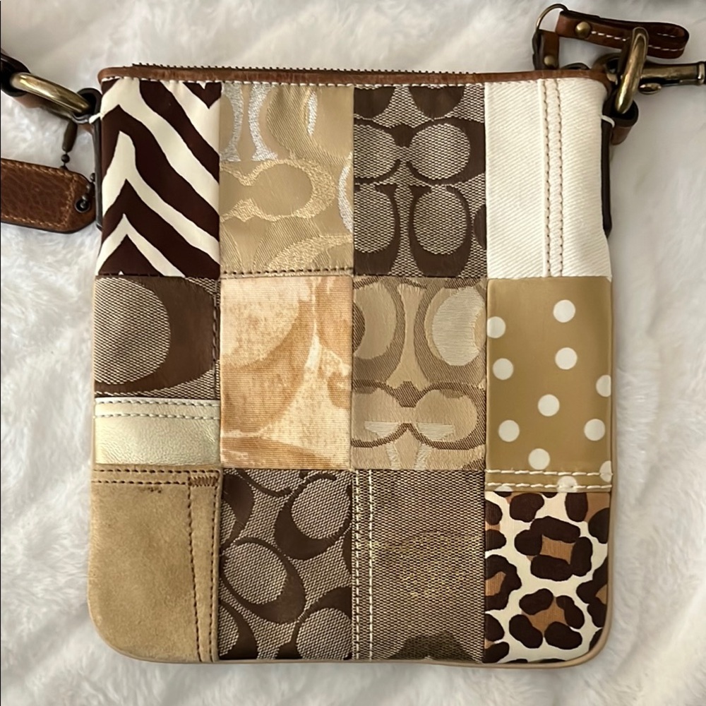 Coach Patchwork Brown Crossbody Bag - image 4